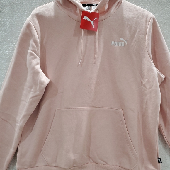 PUMA Women's XLarge Pink Fleece Lined Embroidered Logo Pullover Hoodie. - Picture 2 of 10